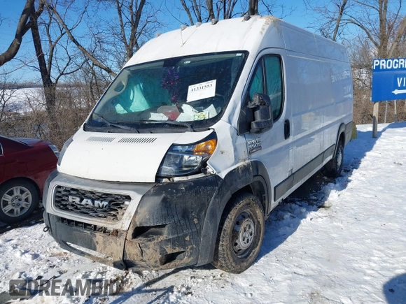 2020 Ram ProMaster Cargo with VIN 3C6URVJGXLE122352, listed as a IAAI auction lot 41331553 with 492,649 mi miles and . Bid and sale history available at carsss.com. Image 17.