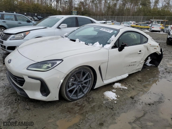 2023 Subaru BRZ Limited with VIN JF1ZDBE14P9704819, listed as a Copart auction lot 38788424 with 7,853 mi miles. Bid and sale history available at carsss.com. Image 1.