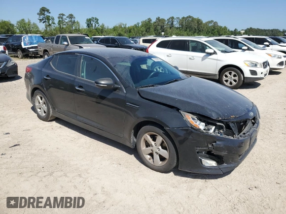 2015 Kia Optima LX with VIN KNAGM4A75F5655561, listed as a Copart auction lot 52306395 with 204,001 mi miles and Salvage Title. Bid and sale history available at carsss.com. Image 4.