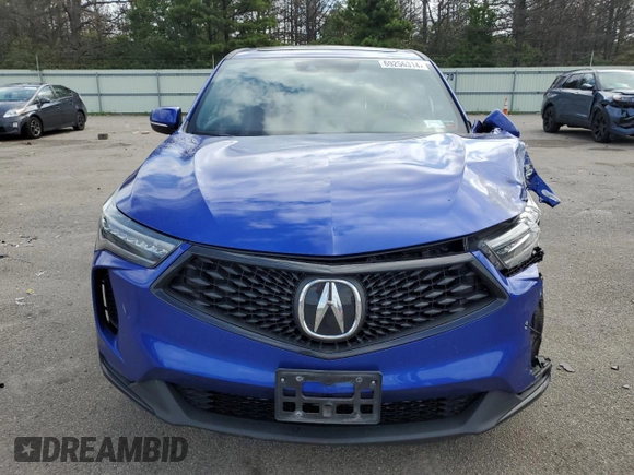 2022 Acura RDX w/A-Spec Package with VIN 5J8TC2H62NL005331, listed as a Copart auction lot 69256314 with 41,157 mi miles and Salvage Title. Bid and sale history available at carsss.com. Image 5.