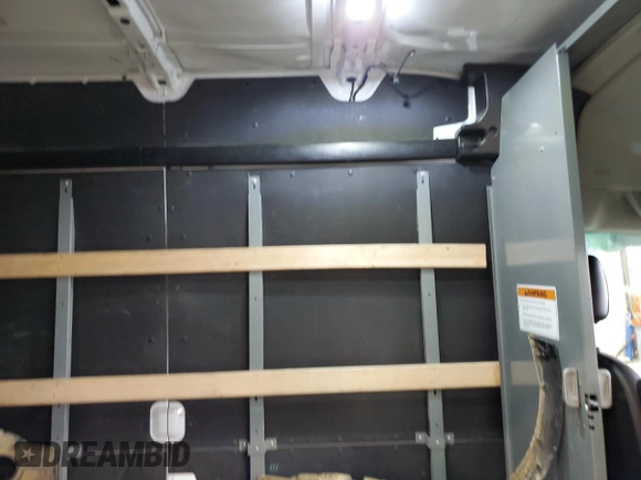 2023 Ford Transit Cargo with VIN 1FTBR1X85PKA18265, listed as a Copart auction lot 46714385 with 62,737 mi miles and Salvage Title. Bid and sale history available at DreamBid. Image 10.