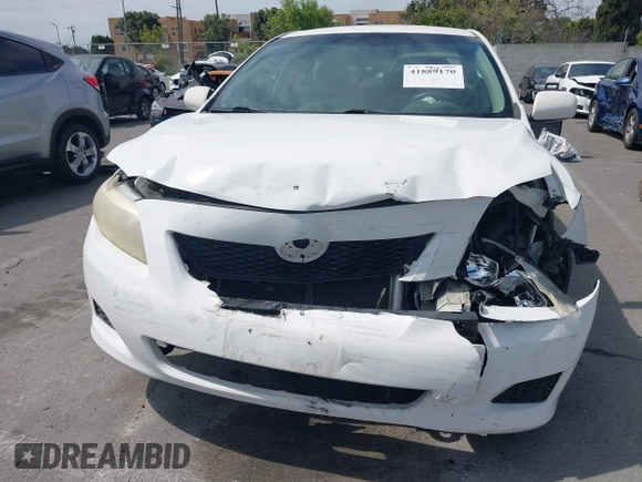 2009 Toyota Corolla with VIN JTDBL40E09J038659, listed as a IAAI auction lot 41889170 with 193,008 mi miles. Bid and sale history available at carsss.com. Image 12.