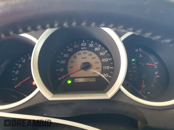2009 Toyota Tacoma PreRunner with VIN 3TMJU62N99M074645, listed as a Copart auction lot 84477604 with 126,044 mi miles and Salvage Title. Bid and sale history available at carsss.com. Image 9.