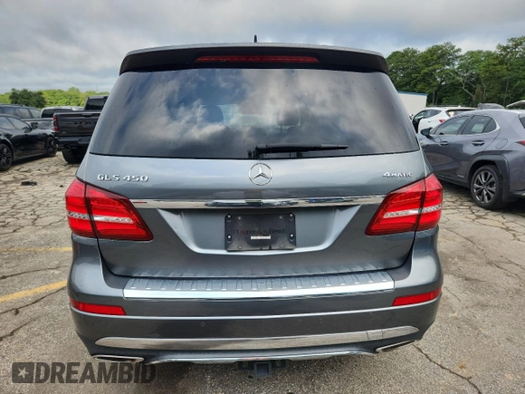 2017 Mercedes-Benz GLS 450 with VIN 4JGDF6EE3HA987637, listed as a Copart auction lot 58963905 with 67,890 mi miles and Salvage title. Bid and sale history available at DreamBid. Image 6.