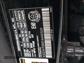 2015 Mercedes-Benz M 63 AMG with VIN 4JGDA7EB0FA440509, listed as a Copart auction lot 73954174 with 74,650 mi miles and Salvage Title. Bid and sale history available at carsss.com. Image 15.