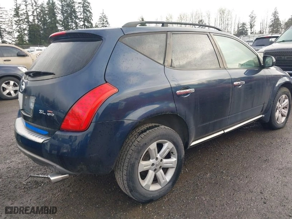 2006 Nissan Murano SL with VIN JN8AZ08W86W535607, listed as a IAAI auction lot 41754643 with 172,691 mi miles. Bid and sale history available at carsss.com. Image 4.