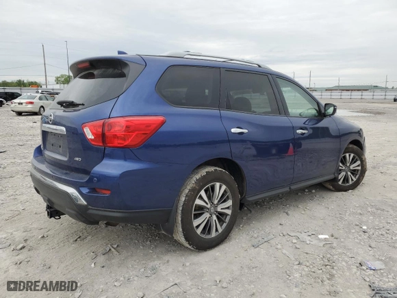 2019 Nissan Pathfinder S with VIN 5N1DR2MM8KC652376, listed as a Copart auction lot 51892774 with 75359 miles and Salvage Title. Bid and sale history available at carsss.com. Image 3.