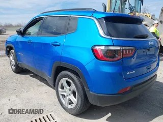 2024 Jeep Compass Latitude with VIN 3C4NJDBNXRT603931, listed as a IAAI auction lot 41987051 with 24,436 mi miles. Bid and sale history available at carsss.com. Image 3.