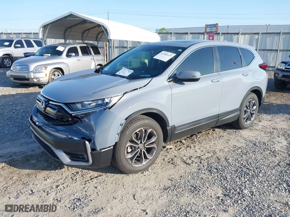 2021 Honda CR-V EX-L with VIN 7FARW1H82ME003726, listed as a IAAI auction lot 41989119 with 31,227 mi miles. Bid and sale history available at carsss.com. Image 2.