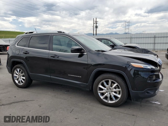 2014 Jeep Cherokee Limited with VIN 1C4PJLDS0EW148212, listed as a Copart auction lot 60464965 with 82,015 mi miles and Salvage title. Bid and sale history available at DreamBid. Image 4.