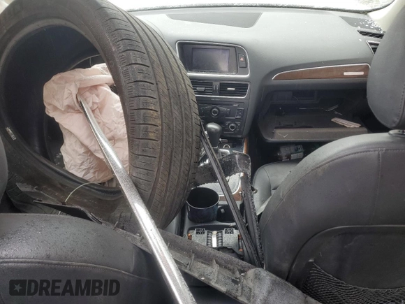 2011 Audi Q5 Premium Plus with VIN WA1DKAFP7BA033431, listed as a Copart auction lot 46000055 with Not provided miles and Salvage title. Bid and sale history available at DreamBid. Image 8.