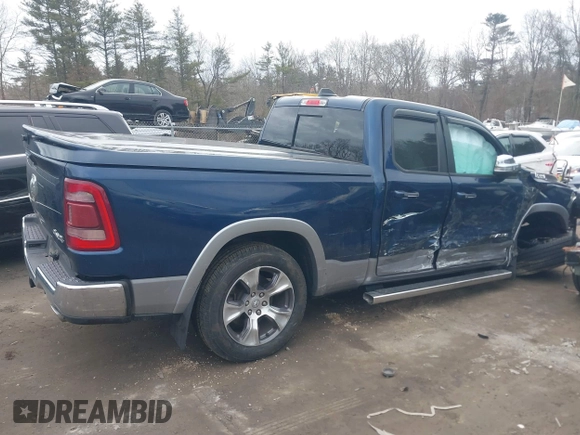 2019 Ram 1500 Laramie with VIN 1C6SRFDT9KN588340, listed as a IAAI auction lot 41717183 with 56,623 mi miles. Bid and sale history available at carsss.com. Image 13.