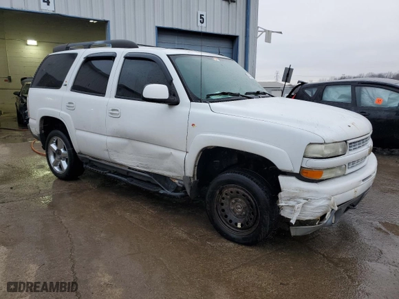 2005 Chevrolet Tahoe Z71 with VIN 1GNEK13T65R197195, listed as a Copart auction lot 44345435 with 0 mi miles and Salvage Title. Bid and sale history available at carsss.com. Image 4.