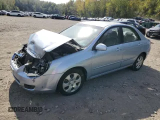 2008 Kia Spectra EX with VIN KNAFE122485516924, listed as a Copart auction lot 74255984 with 196,207 mi miles and Salvage Title. Bid and sale history available at carsss.com. Image 1.
