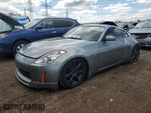 2003 Nissan 350Z Touring z VIN JN1AZ34E23T003943, wystawiony jako Copart lot #55221405 z przebiegiem 198 292 mil mil oraz Szkoda całkowita • Salvage title. Historia ofert i sprzedaży dostępna na DreamBid. Obrazek 1.