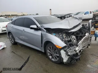 2019 Honda Civic Sedan EX-L with VIN 19XFC1F75KE216657, listed as a Copart auction lot 44454265 with 0 mi miles and Salvage Title. Bid and sale history available at carsss.com. Image 4.