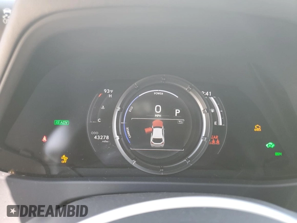 2021 Lexus UX 250h F Sport with VIN JTHE9JBH0M2043962, listed as a Copart auction lot 62220935 with 43,278 mi miles and Salvage title. Bid and sale history available at DreamBid. Image 9.