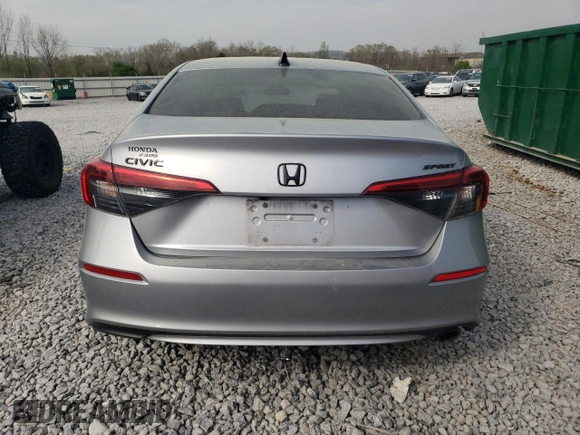 2022 Honda Civic Sedan Sport with VIN 2HGFE2F53NH512267, listed as a Copart auction lot 51005295 with 95,738 mi miles and Salvage Title. Bid and sale history available at carsss.com. Image 6.