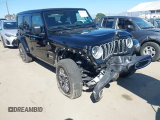 2024 Jeep Wrangler Sahara with VIN 1C4PJXEN9RW111214, listed as a IAAI auction lot 41653921 with 9,118 mi miles. Bid and sale history available at carsss.com. Image 1.