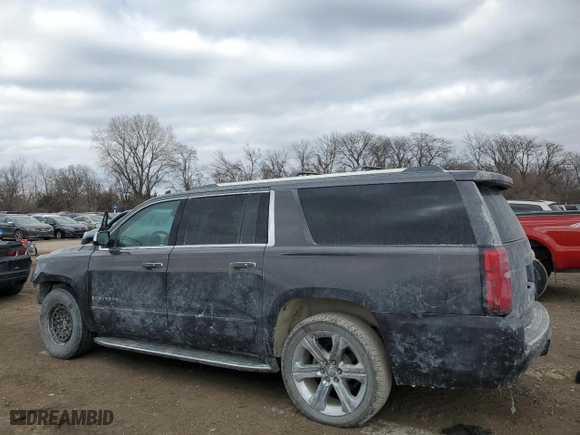 2017 Chevrolet Suburban Premier with VIN 1GNSKJKCXHR403076, listed as a Copart auction lot 46606025 with 99,481 mi miles and Salvage Title. Bid and sale history available at carsss.com. Image 2.
