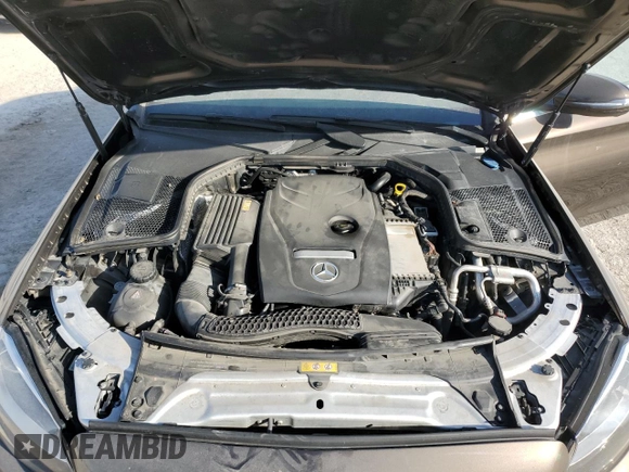 2017 Mercedes-Benz C 300 with VIN 55SWF4KB9HU228024, listed as a Copart auction lot 47616745 with 93,930 mi miles and Salvage Title. Bid and sale history available at carsss.com. Image 11.