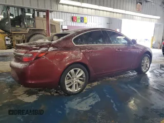 2016 Buick Regal Premium II with VIN 2G4GT5GX4G9142630, listed as a Copart auction lot 45099245 with 0 mi miles and Salvage Title. Bid and sale history available at carsss.com. Image 3.