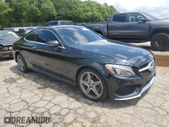 2018 Mercedes-Benz C 300 with VIN WDDWJ4KB6JF704074, listed as a Copart auction lot 57957375 with 97,267 mi miles and Salvage title. Bid and sale history available at DreamBid. Image 4.