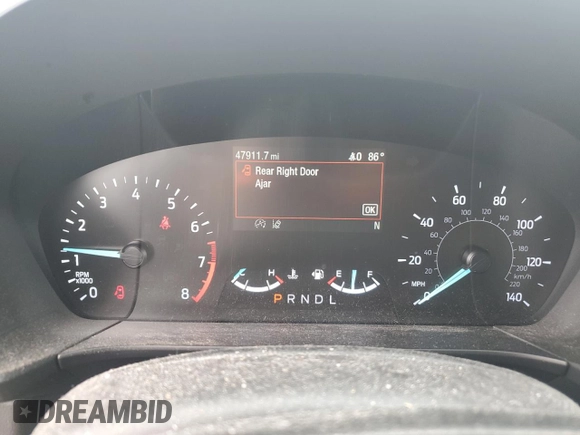 2021 Ford Escape SE with VIN 1FMCU0G63MUA99659, listed as a Copart auction lot 49496785 with 47,911 mi miles and Salvage Title. Bid and sale history available at carsss.com. Image 9.