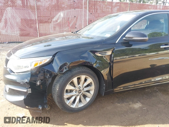 2017 Kia Optima LX with VIN 5XXGT4L33HG141559, listed as a IAAI auction lot 41863912 with 148,250 mi miles. Bid and sale history available at carsss.com. Image 6.