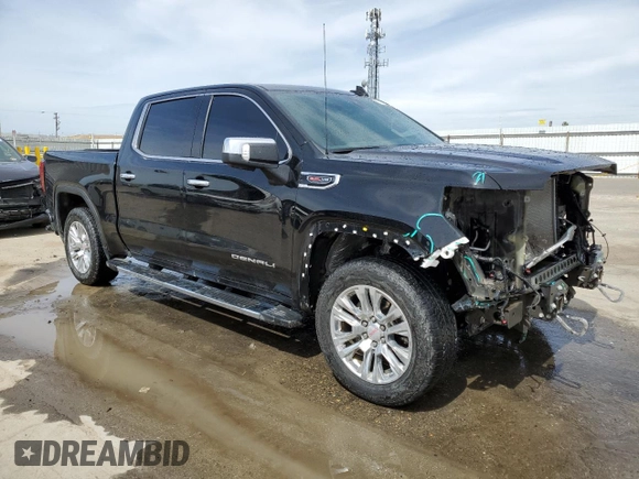 2022 GMC Sierra 1500 Limited Denali with VIN 3GTU9FEL6NG104220, listed as a Copart auction lot 57475034 with 50,121 mi miles and Salvage Title. Bid and sale history available at carsss.com. Image 4.