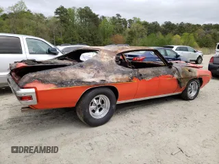 1970 Pontiac GTO z VIN 242370Z105640, wystawiony jako Copart lot #51594524 z przebiegiem Nie podano mil oraz Szkody całkowita. Historia ofert i sprzedaży dostępna na DreamBid. Obrazek 3.