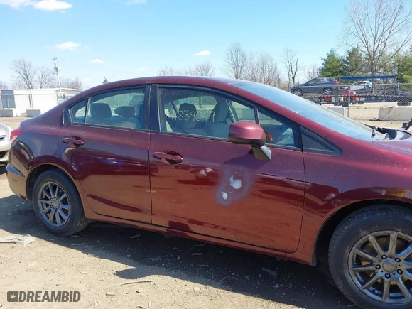 2013 Honda Civic Sdn LX with VIN 19XFB2F52DE220739, listed as a IAAI auction lot 41889049 with 42,675 mi miles. Bid and sale history available at carsss.com. Image 12.