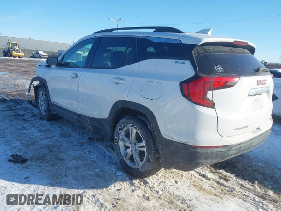 2020 GMC Terrain SLE with VIN 3GKALMEV8LL201910, listed as a IAAI auction lot 41650442 with 55,087 mi miles. Bid and sale history available at carsss.com. Image 3.