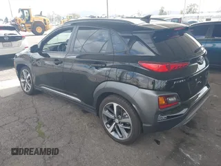 2019 Hyundai Kona Limited with VIN KM8K33A55KU299911, listed as a IAAI auction lot 41933000 with 3,671 mi miles. Bid and sale history available at carsss.com. Image 3.