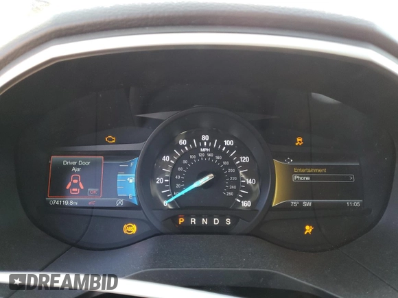2019 Ford Edge SEL with VIN 2FMPK3J91KBB74051, listed as a Copart auction lot 49826795 with 74,119 mi miles and Salvage Title. Bid and sale history available at carsss.com. Image 9.