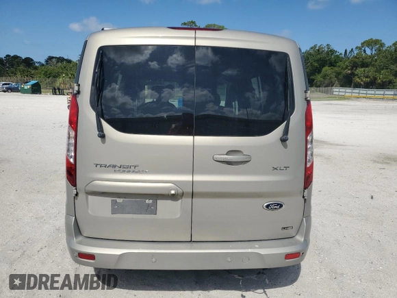 2015 Ford Transit Connect XLT with VIN NM0GS9F77F1185066, listed as a Copart auction lot 52049115 with 85,359 mi miles and Salvage title. Bid and sale history available at DreamBid. Image 6.