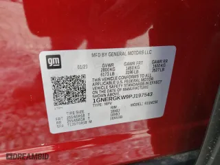 2023 Chevrolet Traverse LT Cloth with VIN 1GNERGKW9PJ197543, listed as a Copart auction lot 45930665 with 38,960 mi miles and Salvage Title. Bid and sale history available at carsss.com. Image 13.