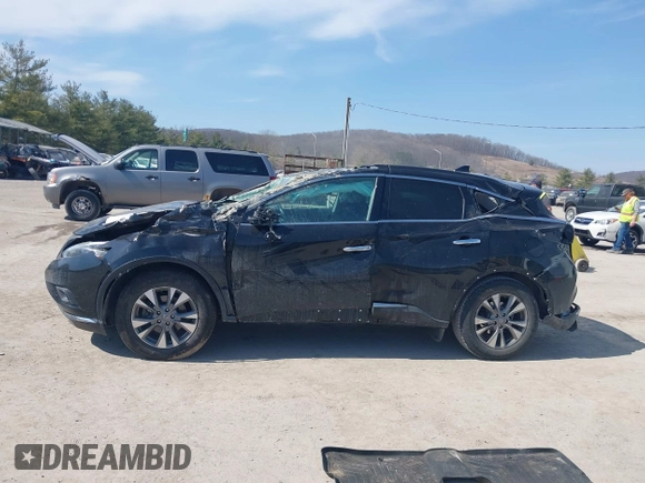 2018 Nissan Murano SV with VIN 5N1AZ2MG4JN116458, listed as a IAAI auction lot 41780269 with 157,587 mi miles and . Bid and sale history available at carsss.com. Image 14.
