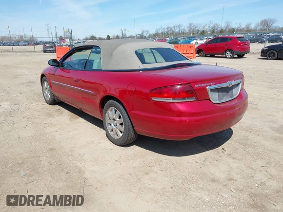 2005 Chrysler Sebring Limited with VIN 1C3EL65R75N664561, listed as a IAAI auction lot 42052562 with 121,333 mi miles and . Bid and sale history available at DreamBid. Image 3.