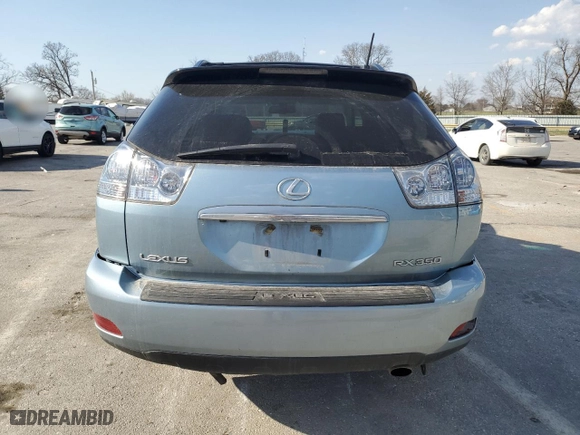 2008 Lexus RX 350 with VIN 2T2GK31U88C056194, listed as a Copart auction lot 49104665 with 104,930 mi miles and Salvage Title. Bid and sale history available at carsss.com. Image 6.