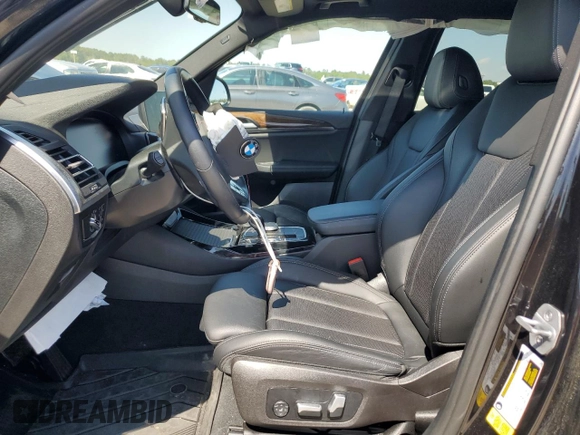 2023 BMW X3 sDrive30i with VIN 5UX43DP01P9R45761, listed as a Copart auction lot 50195075 with Not Provided miles and Salvage Title. Bid and sale history available at DreamBid. Image 7.