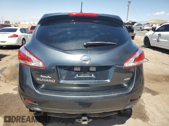 2012 Nissan Murano SL with VIN JN8AZ1MW5CW217452, listed as a Copart auction lot 70659414 with 158,461 mi miles and Salvage Title. Bid and sale history available at carsss.com. Image 6.