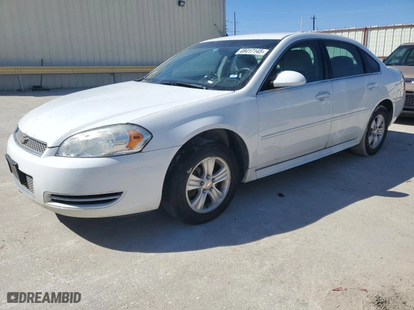 2015 Chevrolet Impala Limited LS with VIN 2G1WA5E30F1156360, listed as a Copart auction lot 48417145 with 109,554 mi miles and Clean Title. Bid and sale history available at carsss.com. Image 1.
