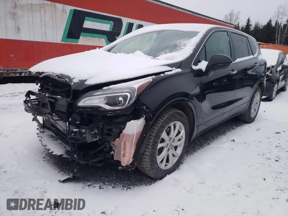 2019 Buick Envision Essence with VIN LRBFX1SA7KD025571, listed as a Copart auction lot 48222975 with 56,328 mi miles and Salvage Title. Bid and sale history available at DreamBid. Image 1.