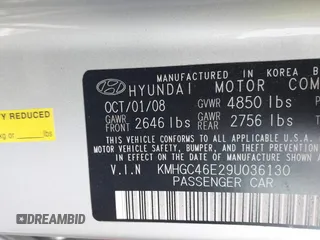 2009 Hyundai Genesis with VIN KMHGC46E29U036130, listed as a IAAI auction lot 41136708 with 145,256 mi miles and . Bid and sale history available at DreamBid. Image 9.