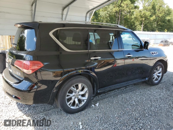 2011 Infiniti QX56 7-passenger with VIN JN8AZ2NFXB9501158, listed as a Copart auction lot 69260764 with 259,923 mi miles and Salvage Title. Bid and sale history available at carsss.com. Image 3.