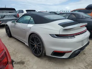 2021 Porsche 911 Turbo S with VIN WP0CD2A94MS263709, listed as a Copart auction lot 73958004 with 0 mi miles and Salvage Title. Bid and sale history available at carsss.com. Image 2.