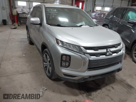 2021 Mitsubishi Outlander Sport SE with VIN JA4APVAU2MU015252, listed as a IAAI auction lot 41381258 with 97,023 mi miles. Bid and sale history available at carsss.com. Image 1.