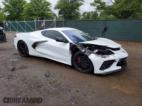 2023 Chevrolet Corvette 2LT with VIN 1G1YB2D41P5113385, listed as a Copart auction lot 57775785 with 16,035 mi miles and Salvage title. Bid and sale history available at DreamBid. Image 4.