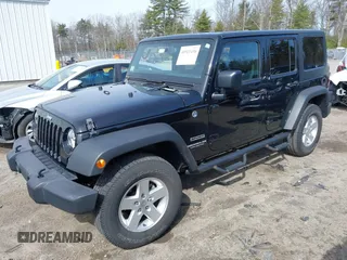 2017 Jeep Wrangler Unlimited Sport with VIN 1C4BJWDG4HL538582, listed as a IAAI auction lot 41921436 with 32,006 mi miles. Bid and sale history available at carsss.com. Image 2.